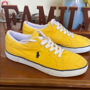 Polo by Ralph Lauren Yellow and White Sneakers