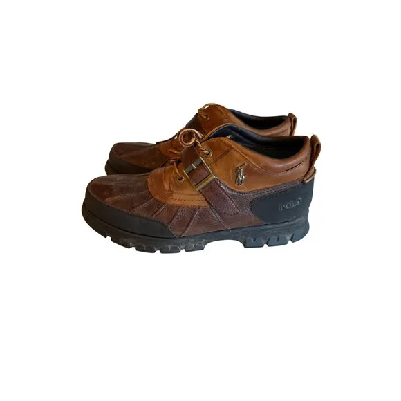 Polo Dover III Mens 14D Leather Upper Duck Shoes Brown &amp; Black Rubber Sole