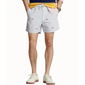 Polo Ralph Lauren Classic Fit Stripe Golf Shorts Elastic Waist Pockets NEW XL