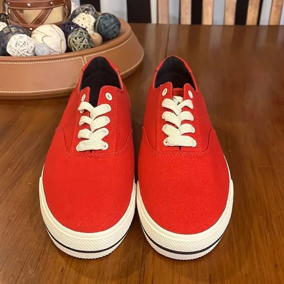 Polo Ralph Lauren CP93 Regatta Summer 92 boat canvas shoes sneakers new red Mens