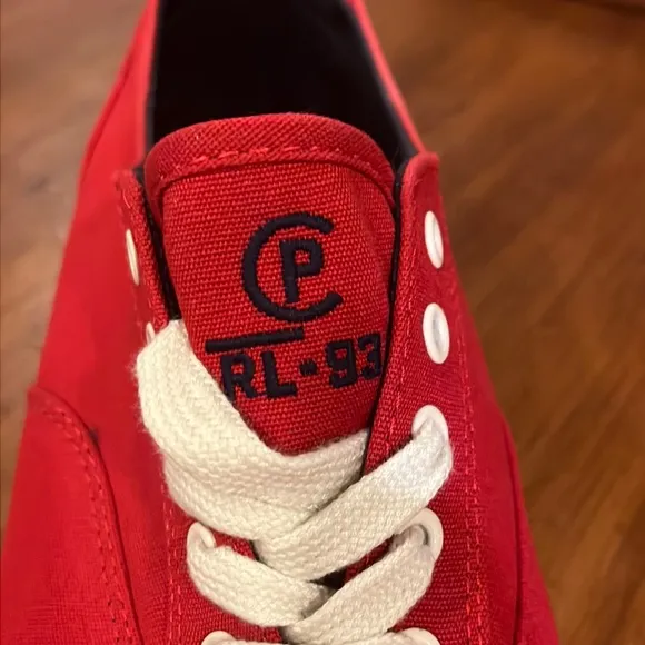 Polo Ralph Lauren CP93 Regatta Summer 92 boat canvas shoes sneakers new red Mens