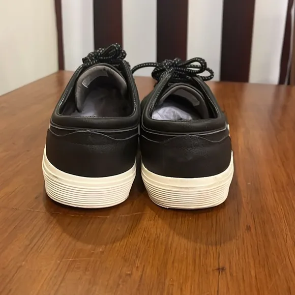 Polo Ralph Lauren Faxon Leather shoes sneakers black Mens Size 11.5