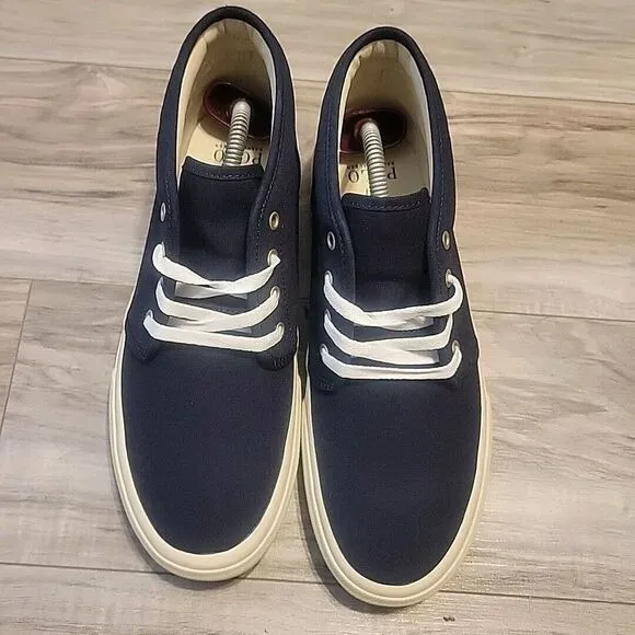 POLO RALPH LAUREN Keaton‎ Chukka Boot  Mens 9 Blue Canvas Lace Up Shoes