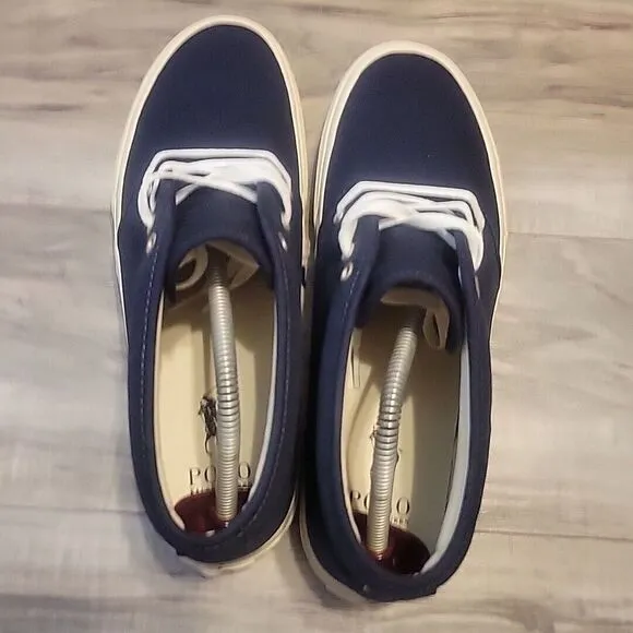 POLO RALPH LAUREN Keaton‎ Chukka Boot  Mens 9 Blue Canvas Lace Up Shoes