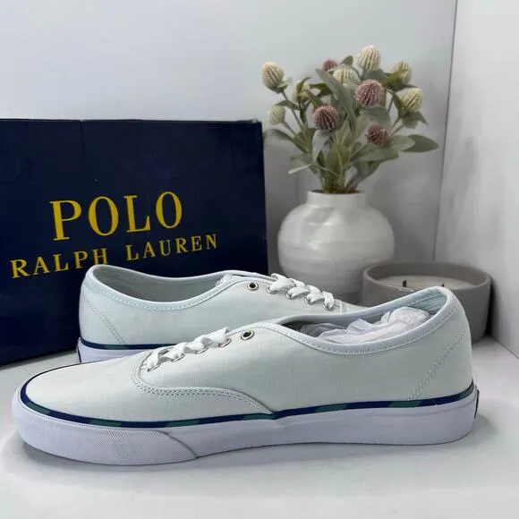 Polo Ralph Lauren Keaton Pony Low-Top Canvas Casual Sneaker Blue Men's 11 D NWB