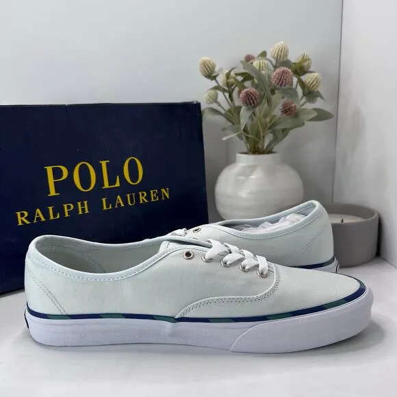 Polo Ralph Lauren Keaton Pony Low-Top Canvas Casual Sneaker Blue Men's 11 D NWB