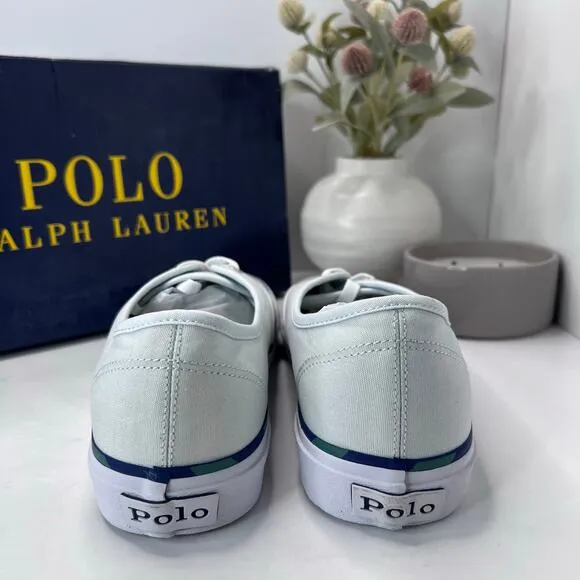 Polo Ralph Lauren Keaton Pony Low-Top Canvas Casual Sneaker Blue Men's 11 D NWB