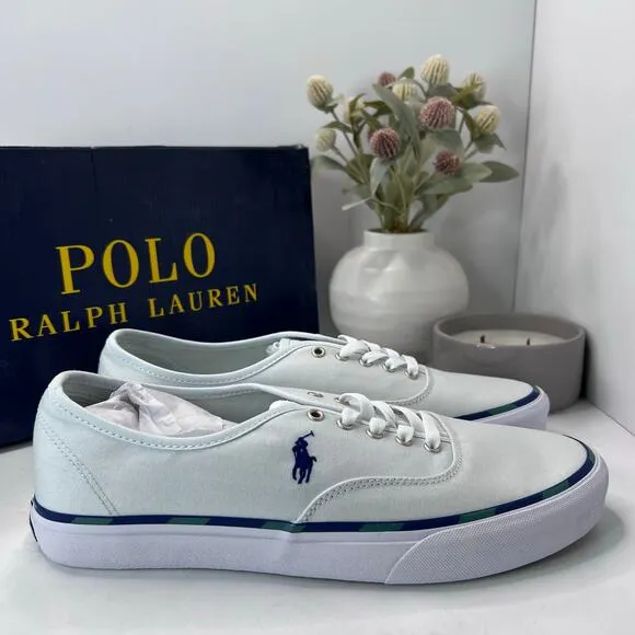 Polo Ralph Lauren Keaton Pony Low-Top Canvas Casual Sneaker Blue Men's 11 D NWB