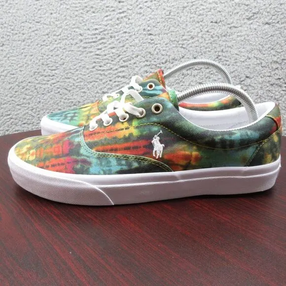 Polo Ralph Lauren Keaton‎ Pony Tie Dye Sneaker Shoes Mens 9.5 Colorful