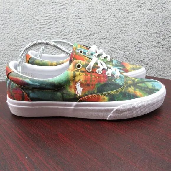 Polo Ralph Lauren Keaton‎ Pony Tie Dye Sneaker Shoes Mens 9.5 Colorful