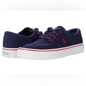 Polo Ralph Lauren Men's Faxon Leather Sneaker - Navy