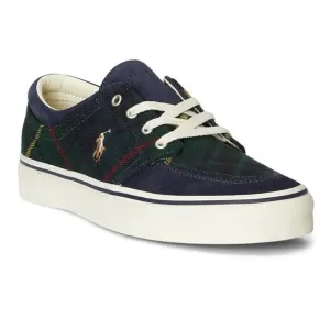 Polo Ralph Lauren RRL Faxon X Canvas Suede Green Tartan Plaid Shoes Mens 8.5 New