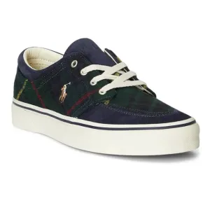 Polo Ralph Lauren RRL Faxon X Canvas Suede Green Tartan Plaid Shoes Mens 8.5 New