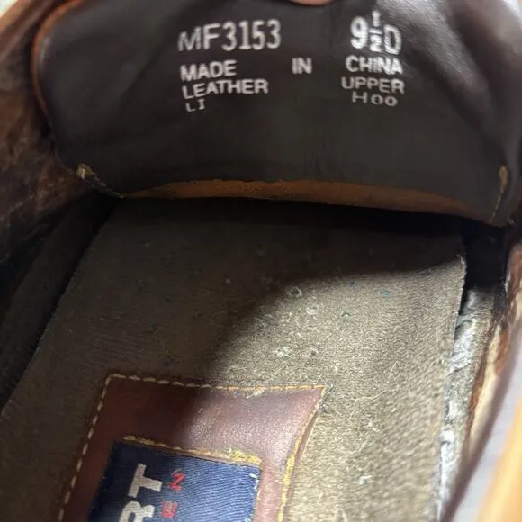 Polo Sport Ralph Lauren Brown Leather Boat Shoes Men's US 9.5 D