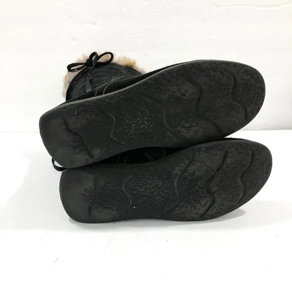 Primigi Black Suede Tall Fur Boots