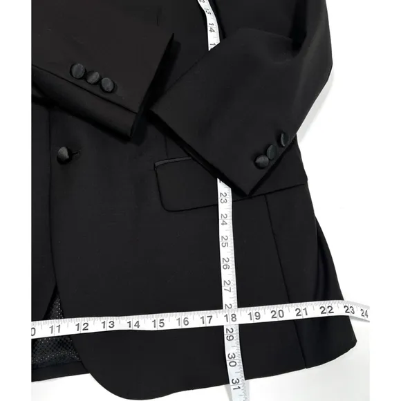 Pronto Uomo Tuxedo Suit Pant Set Size 42 Short 36 Waist Black 100% Wool