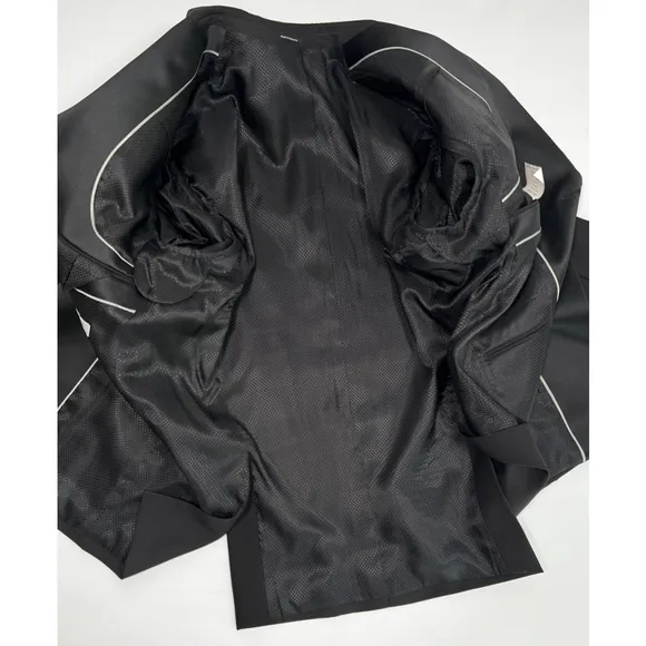 Pronto Uomo Tuxedo Suit Pant Set Size 42 Short 36 Waist Black 100% Wool