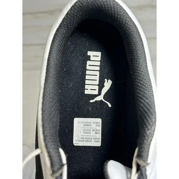 Puma Ferrari Kart Cat III Sneakers Driving Shoes White Black 306219-03 10.5 Mens