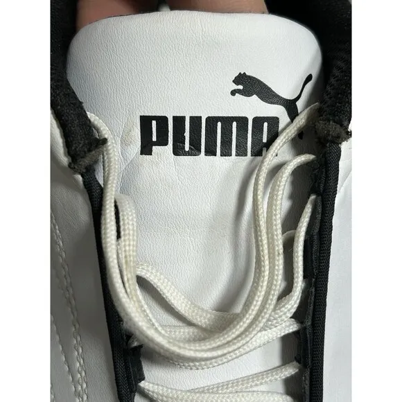 Puma Ferrari Kart Cat III Sneakers Driving Shoes White Black 306219-03 10.5 Mens