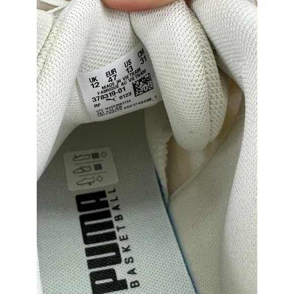 Puma Melo Ball MB.02 Mens 13 Ivory Whispers Charlotte Hornets Basketball Shoes