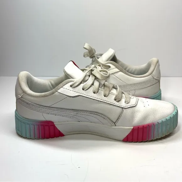 PUMA Sneakers Women’s Size 8.5 Carina 2.0 Pink &amp; Blue Fade