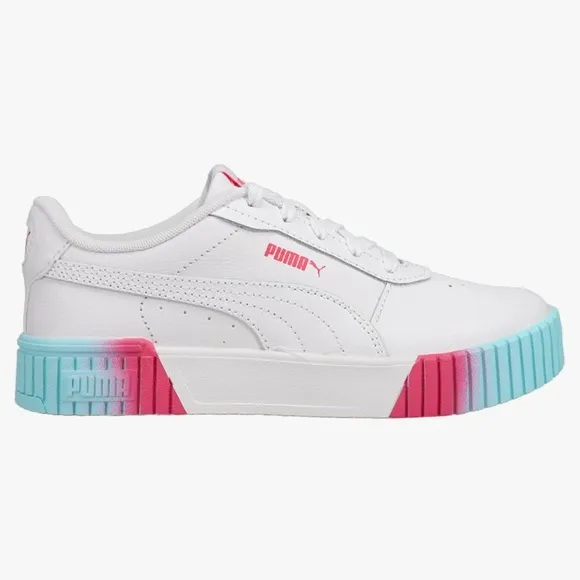 PUMA Sneakers Women’s Size 8.5 Carina 2.0 Pink &amp; Blue Fade