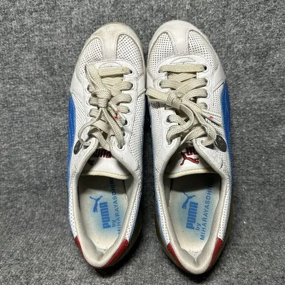 Puma x Mihara Yasuhiro Shoes Men’s US 7 White Blue Lace Up Sneakers Vintage Rare