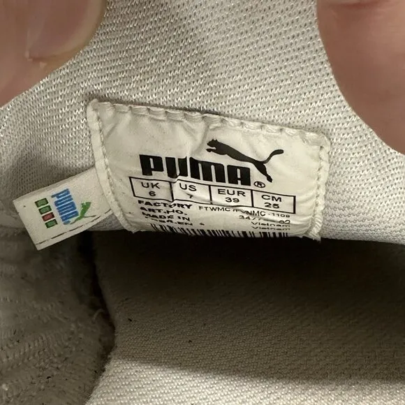 Puma x Mihara Yasuhiro Shoes Men’s US 7 White Blue Lace Up Sneakers Vintage Rare