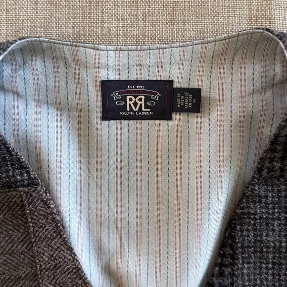 Ralph Lauren RRL Fall 2022 Wool Patcheork Holben Walnut | 2, S