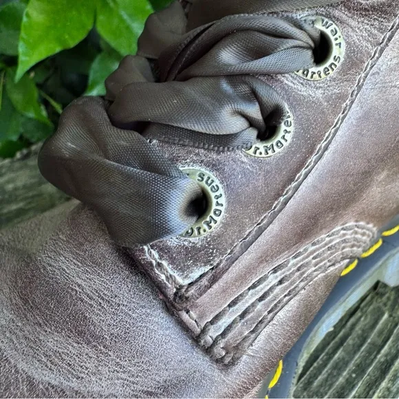 RARE Dr. Martens Triumph Brown Massai Plaid Tall Boots Size 7 US / 5 UK.