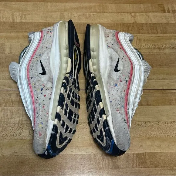 RARE Nike Air Max 97 Premium Paint Splatter 8.5