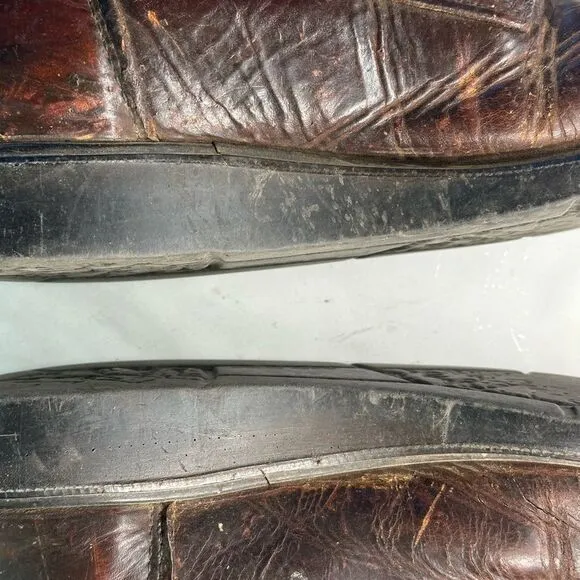 RARE Red Wing Men's 208 Brown Leather Work Boots, Lace Up, Size 10D