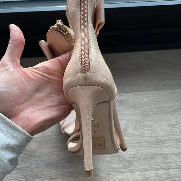 RAYE Henley Heel Shoes in Nude size 8