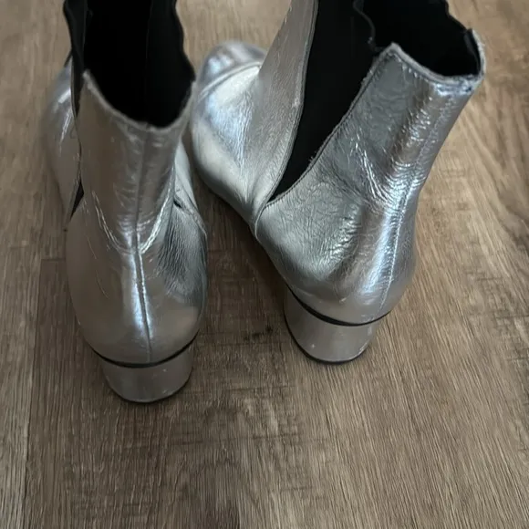 Rebecca Minkhoff Silver Leather Boots