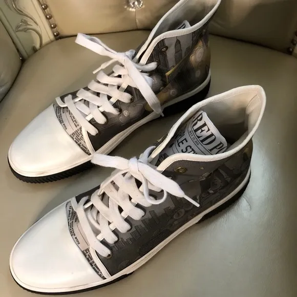 Red Needle Sneakers From Greece Size 41 Gangster High Top  Shoes