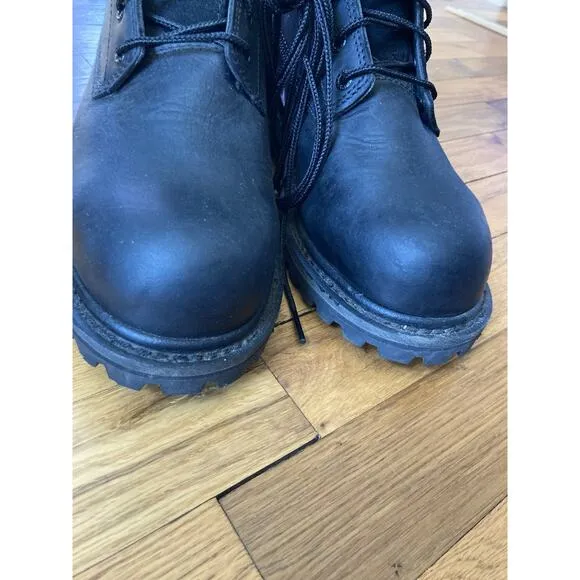 Red Wing Irish Setter Mens Boots 9 D Black Mesabi Logger Steel Toe 83836
