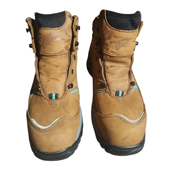 Red Wing Womens Shoes Boots Waterproof Size 9 Brown