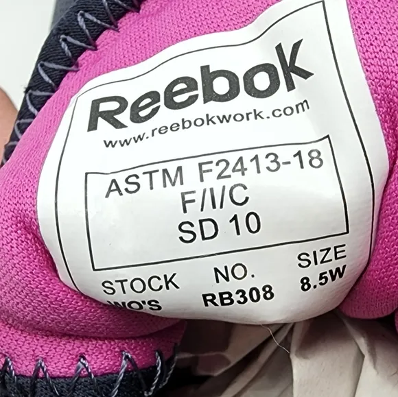 Reebok Astroride Athletic Work Shoes Steeltoe 8.5 W