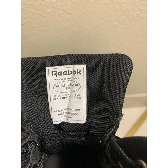 REEBOK TACTICAL BOOTS Men 8m Black