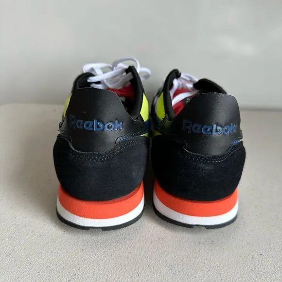 Reebok Classic Leather GX2846 Men’s Multicolor Leather Sneakers Shoes Sz 10,5