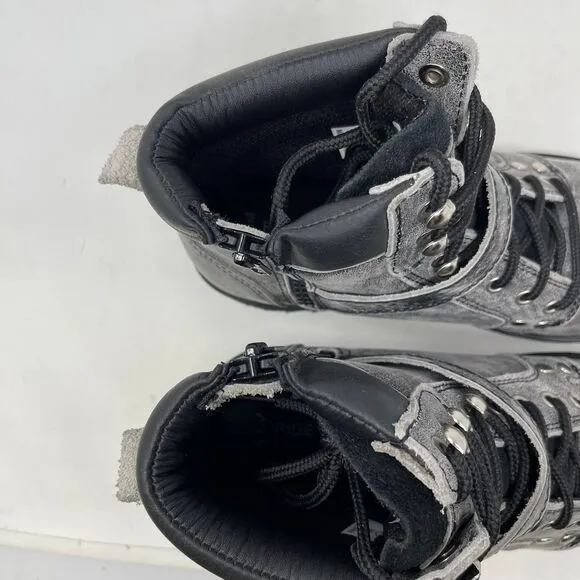 Ride Tecs 9143SBK Motorcycle Leather Boots 8.5