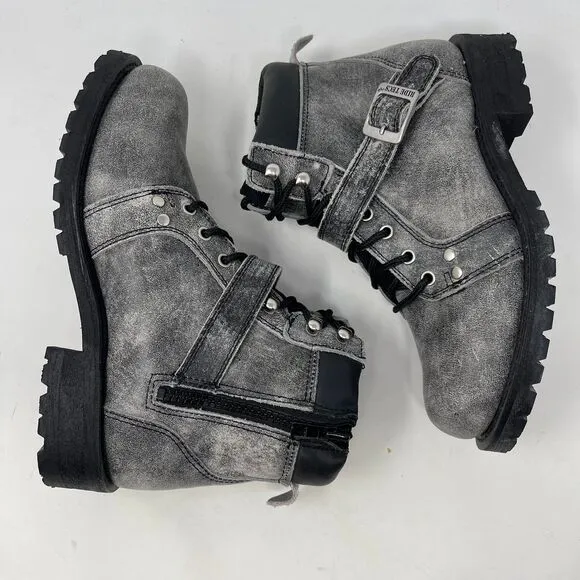 Ride Tecs 9143SBK Motorcycle Leather Boots 8.5