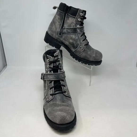 Ride Tecs 9143SBK Motorcycle Leather Boots 8.5