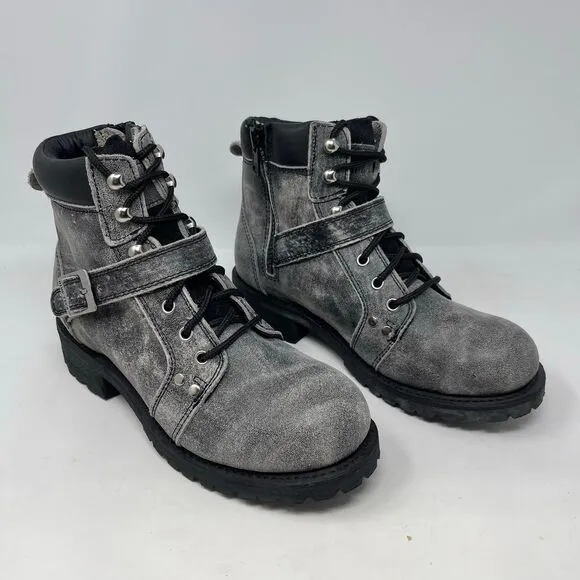Ride Tecs 9143SBK Motorcycle Leather Boots 8.5