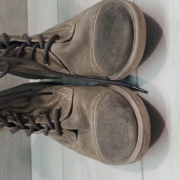 ROAN by Bed StuWomens Burnished High Top Lace Up Military Moto Boots shoes sz 10