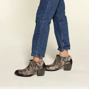 *Roan by BED|STU Malina Distressed Black Rust Ankle Chelsea Western Boots Size 9