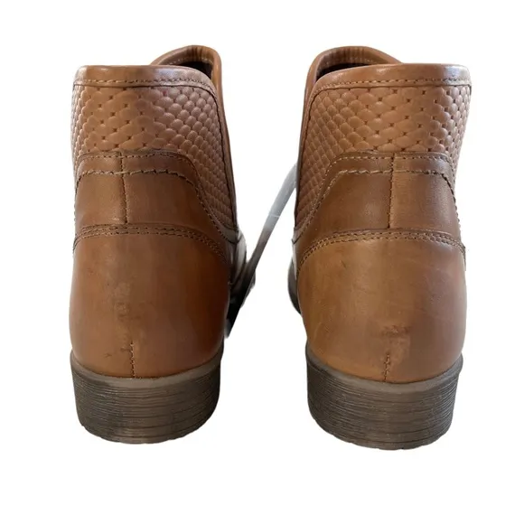 Roan Gossip Tan Napa Ankle Boots Size 6