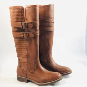 Roan Tall Leather Boot by Bed Stu Size 6.5 EUC
