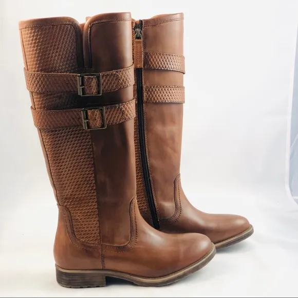 Roan Tall Leather Boot by Bed Stu Size 6.5 EUC