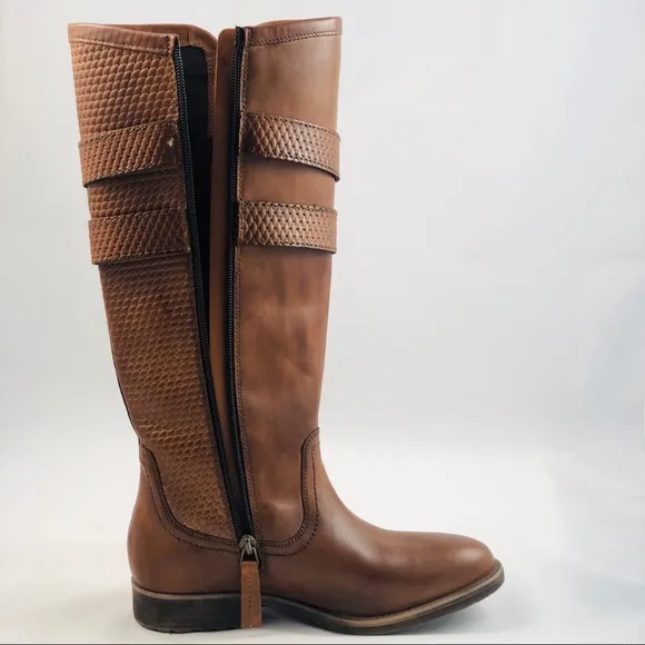 Roan Tall Leather Boot by Bed Stu Size 6.5 EUC